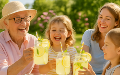 Zuckerfreie Zitronenlimonade für den Sommer