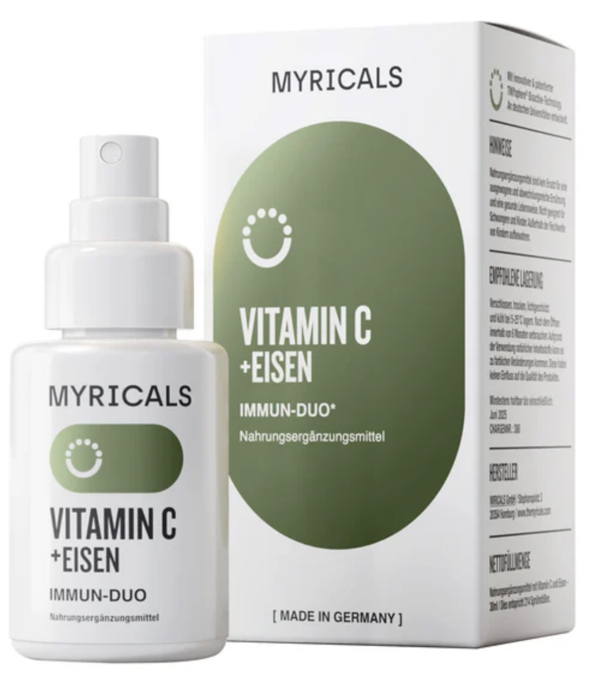 MYRICALS Vitamin C + Eisen Supplement