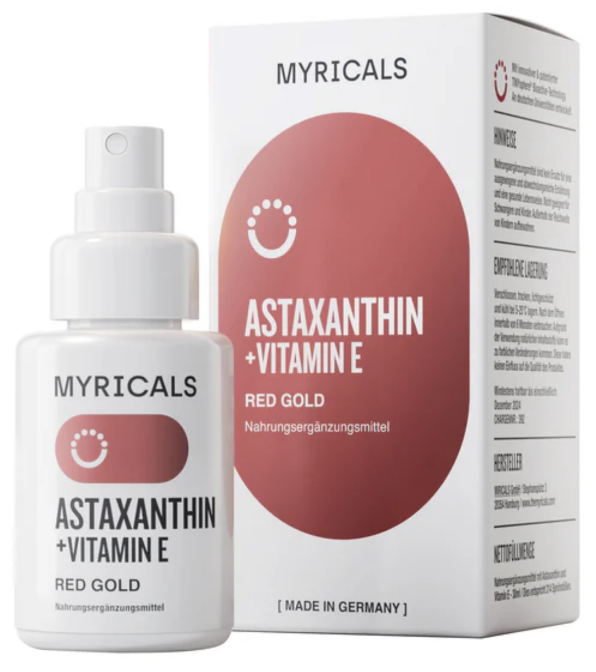 MYRICALS Astaxanthin + Vitamin E Supplement